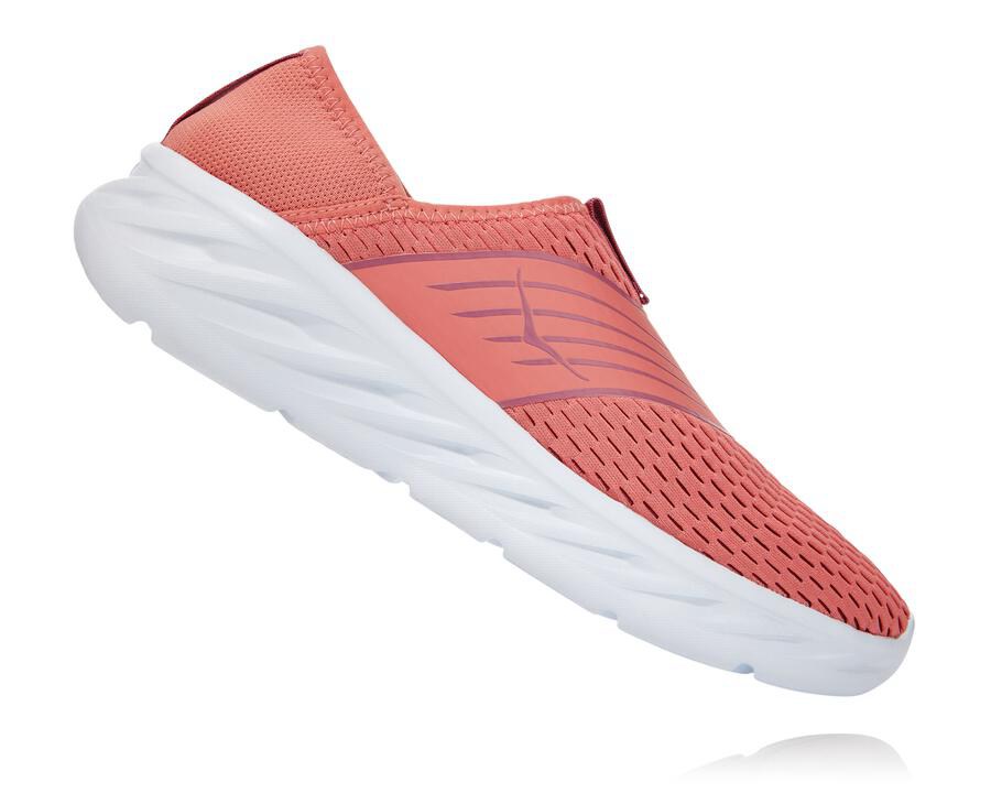 Hoka One One Ora Recovery Sandaler Dam - Orange/Vita - LYPAO-3027